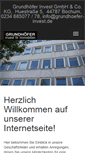 Mobile Screenshot of grundhoefer-invest.de